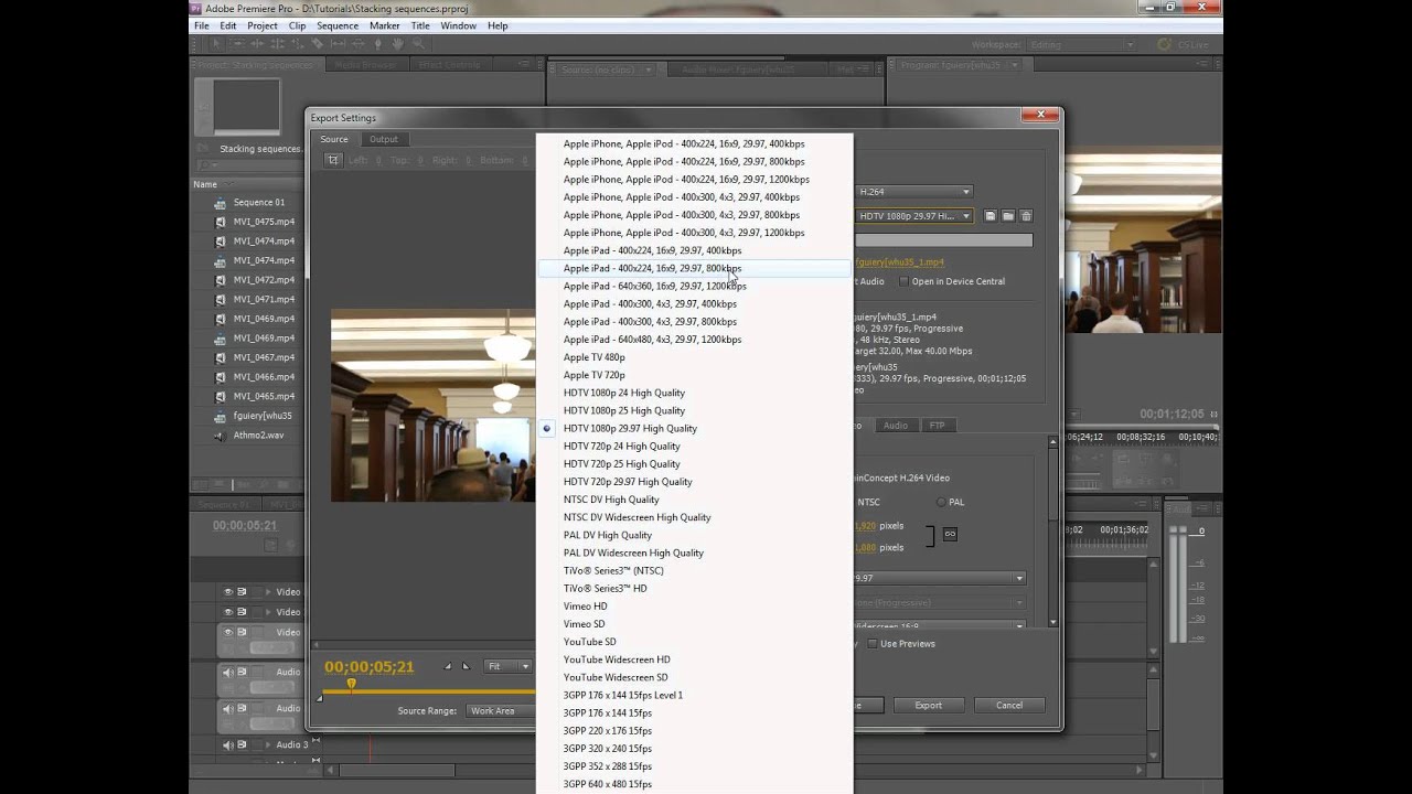 Premiere Pro What are the best settings for exporting for HD in the