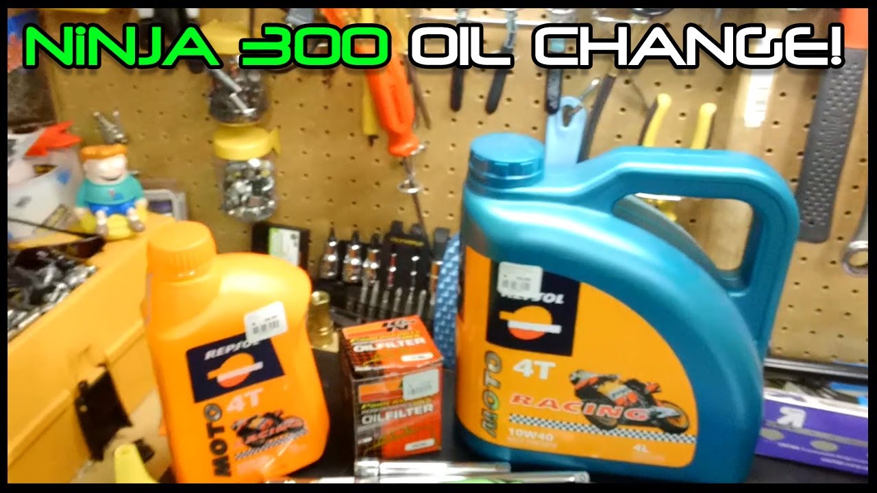 Ninja 300 OilChange! YouTube