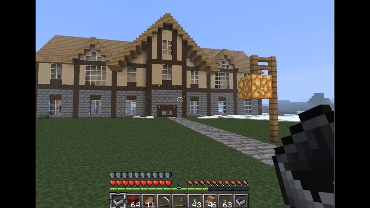 Epic big house in Minecraft. YouTube