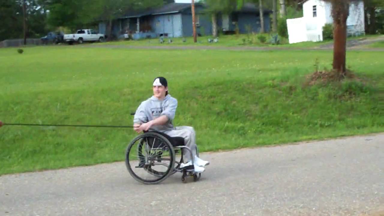 funny wheelchair games part 1 YouTube