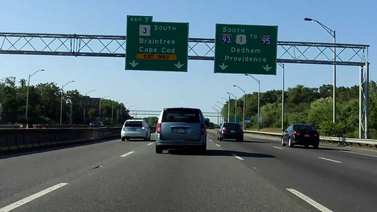 Southeast Expressway (Interstate 93 Exits 18 to 7) southbound YouTube