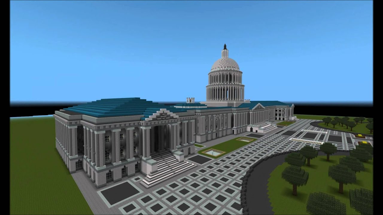 Minecraft EPIC BUILDING U.S. CAPITOL YouTube