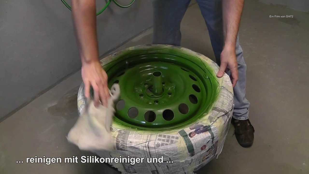 Felgen selbst lackieren schleifen, grundieren und lackieren Do it