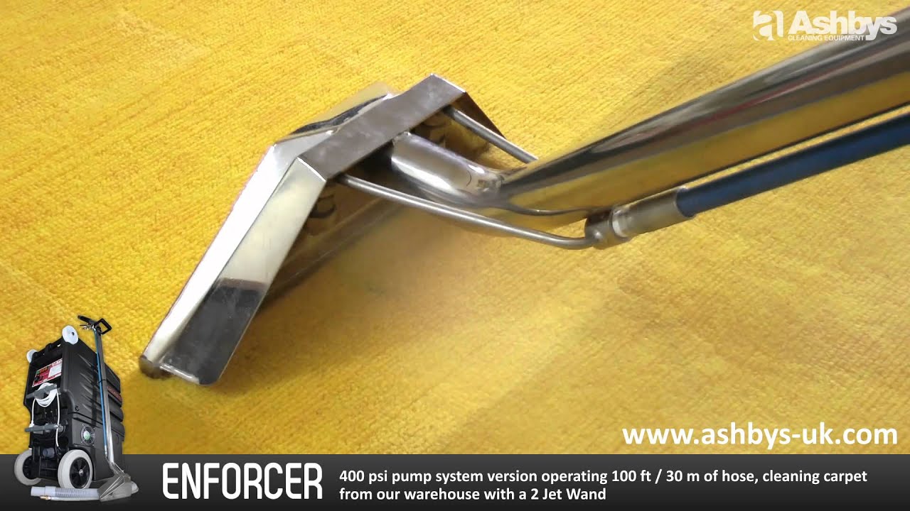 Ashbys Enforcer Carpet Cleaning Machine 400 psi Operating with 100 ft / 30 m of Hose YouTube