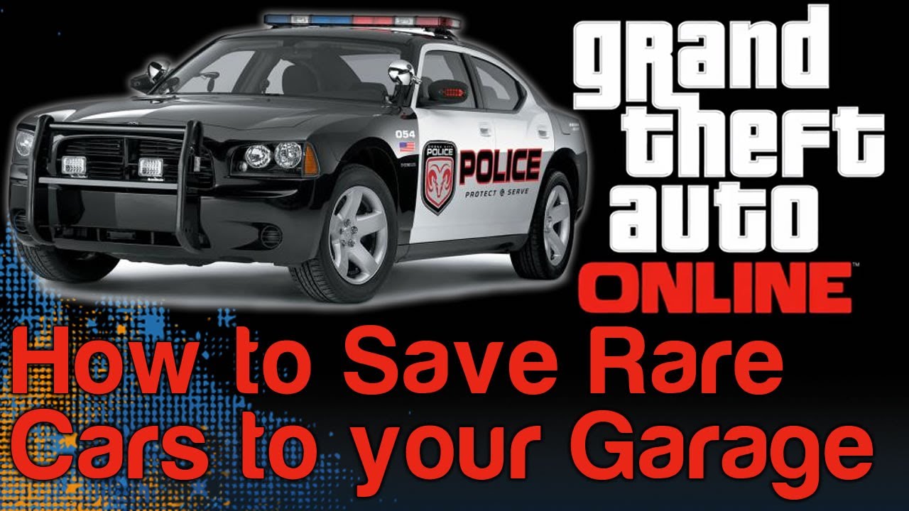 GTA 5 Online Glitch How to Save a Cop Car, Firetruck or Ambulance in