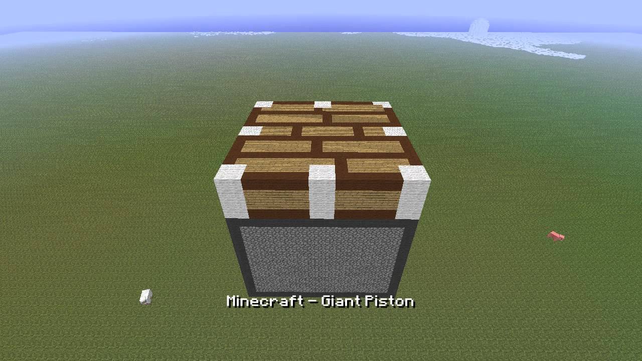 Minecraft Giant Piston with download YouTube