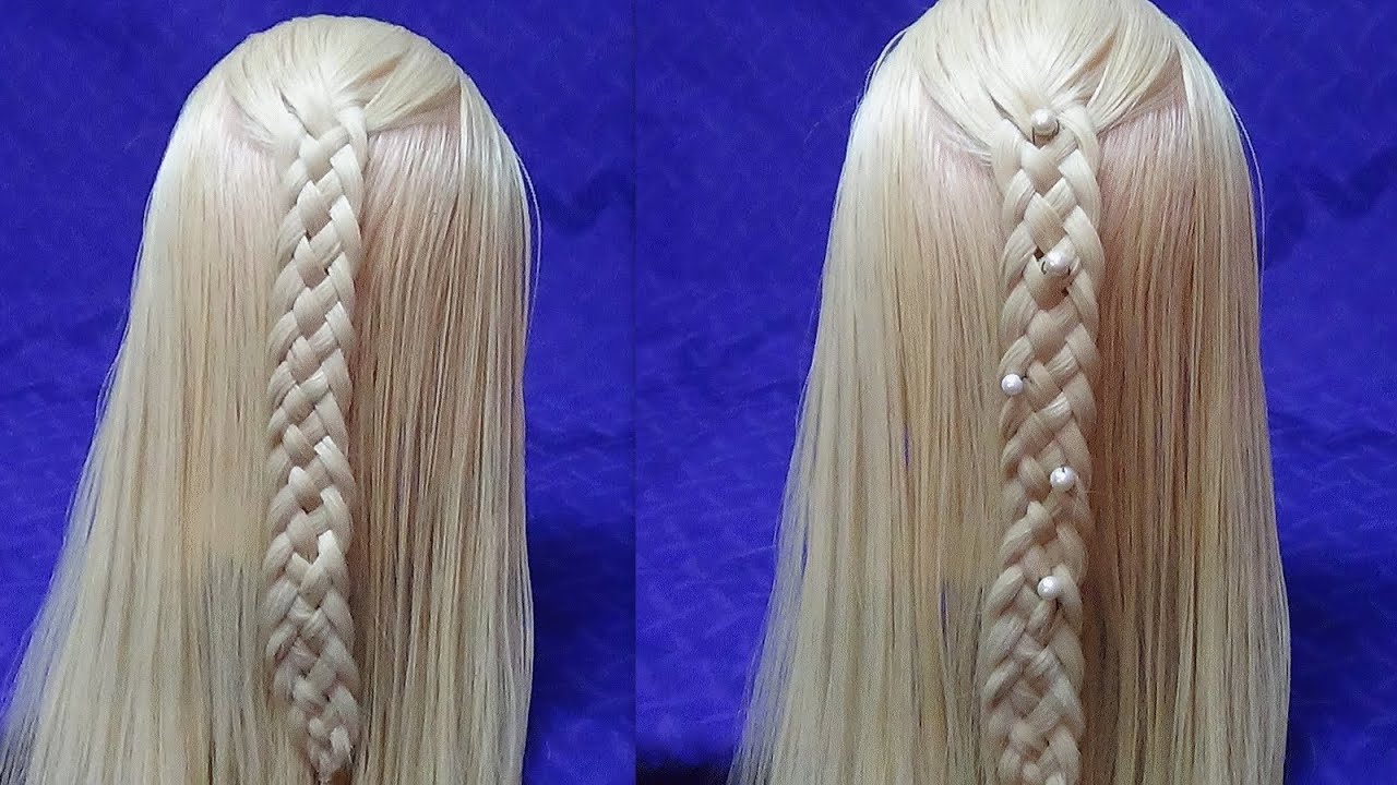Como hacer Trenza de 4 Cabos / 4Strand "SlideUp" Braid (una opción