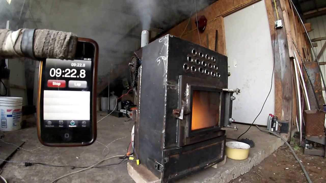 Pellet Stove Homemade part 2 4 YouTube