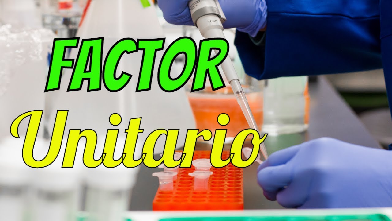 FACTOR DE CONVERSIÓN Ejemplos YouTube