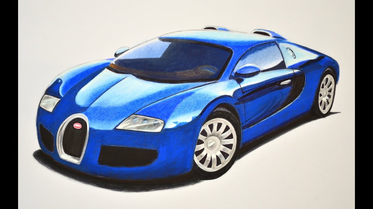Dibujando carros deportivos cómo dibujar un Bugatti con