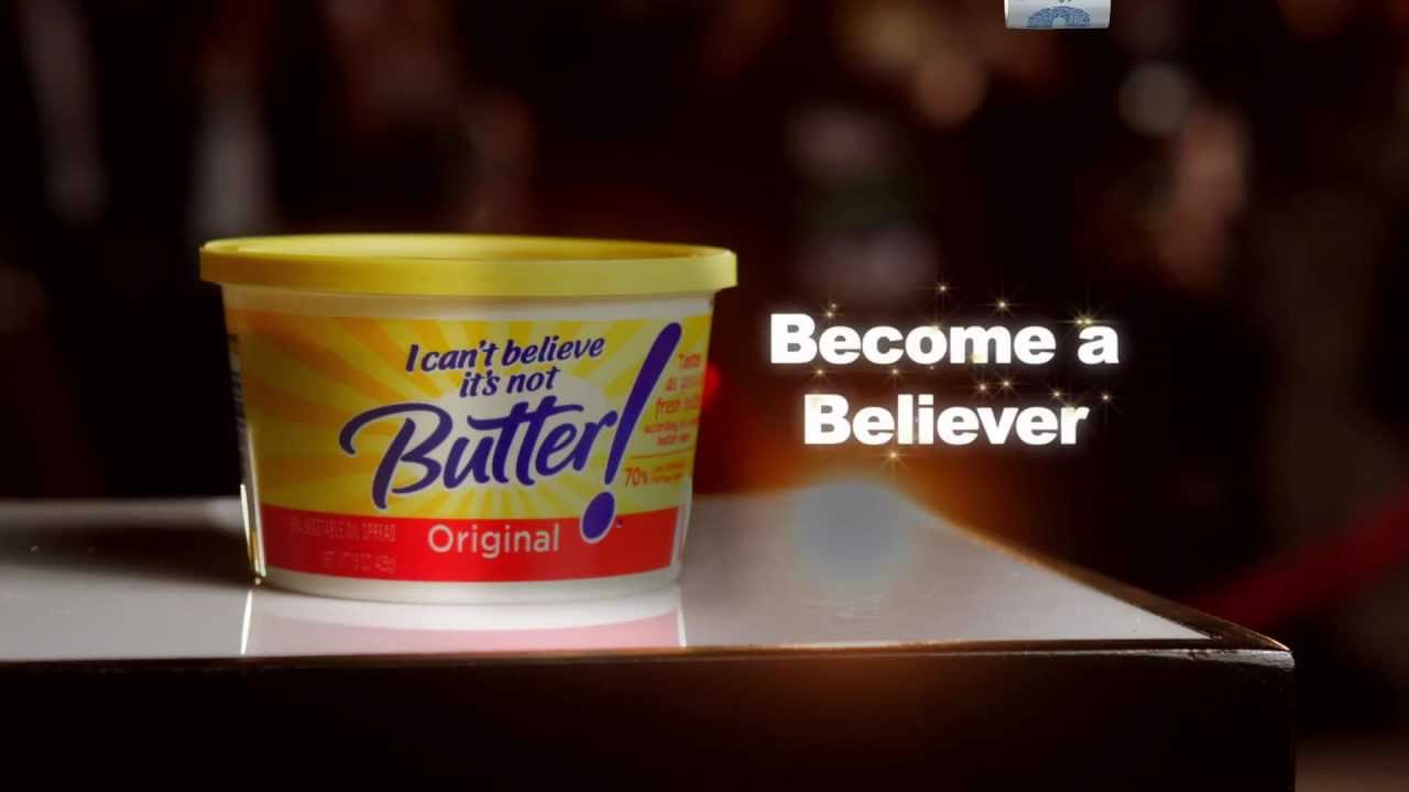 "I CAN'T BELIEVE ITS NOT BUTTER" COMMERCIAL 20122013 YouTube
