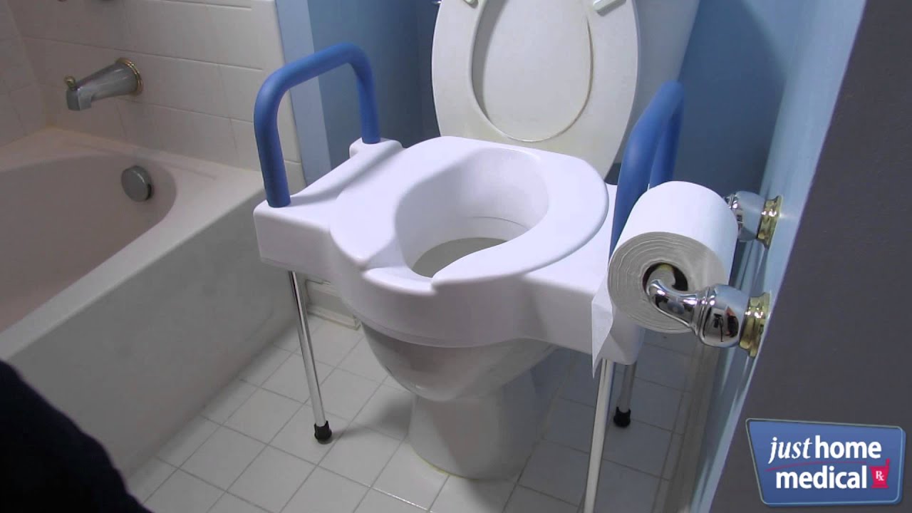 Just Home Medical Extra Wide TallEtte Elevated Toilet Seat with Legs