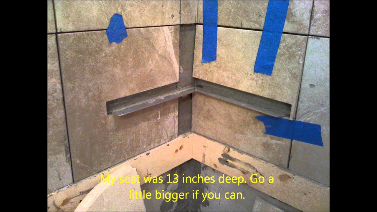 Installing a Shower Corner Seat YouTube