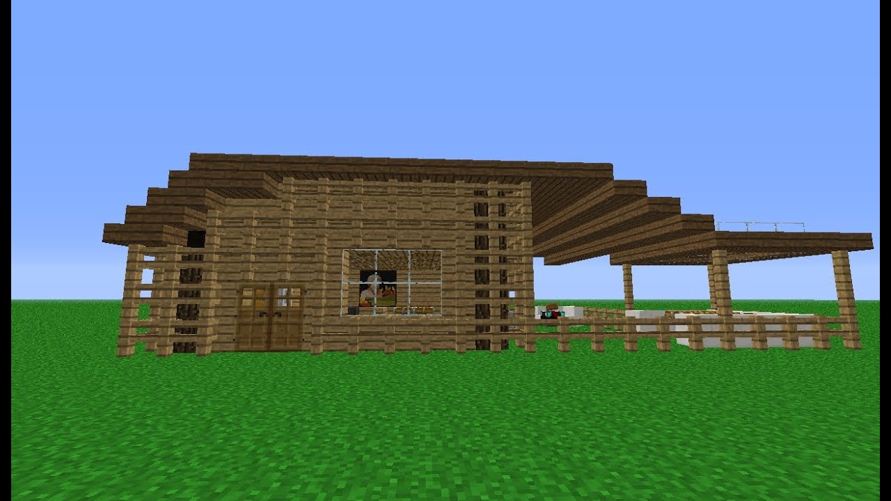Minecraft How to build a small wooden house YouTube