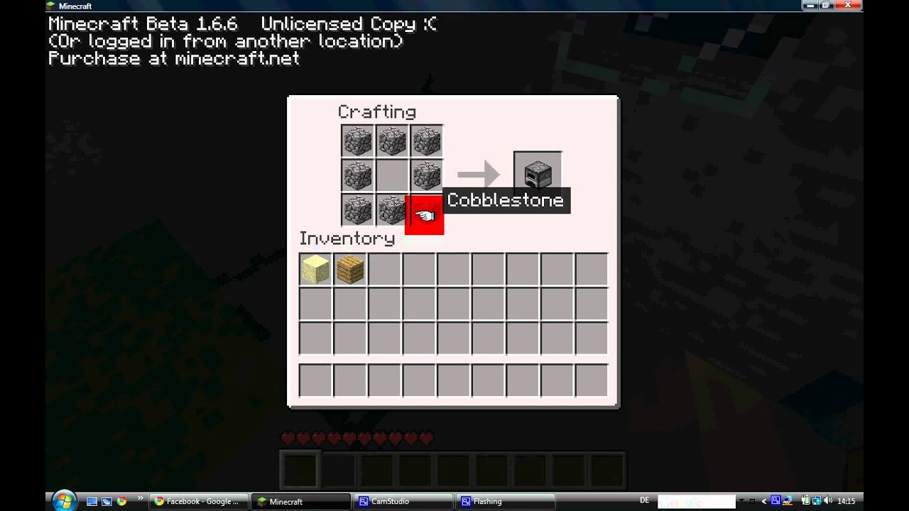 Minecraft Ofen craften/bauen (Glas craften/bauen) YouTube
