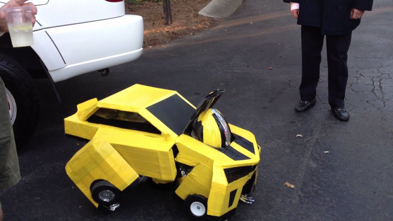 Awesome Bumblebee Transformer Costume. Homemade! YouTube
