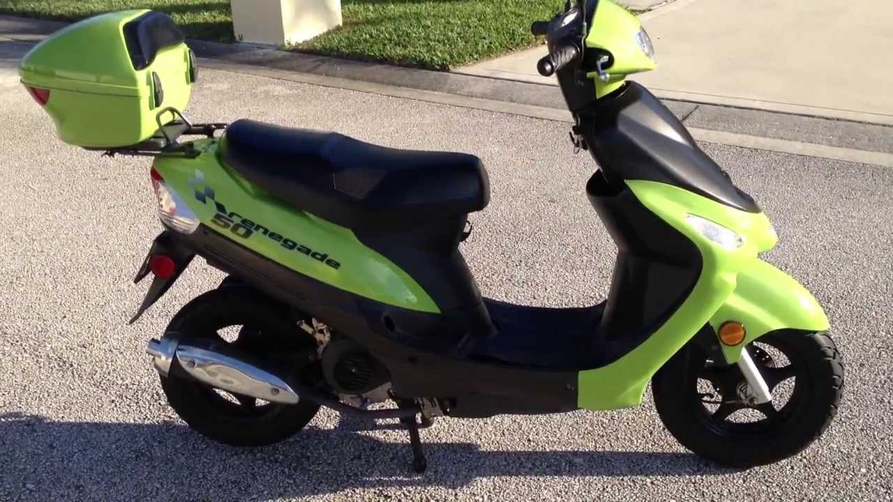 Renegade 50cc Motor Scooter for Sale YouTube