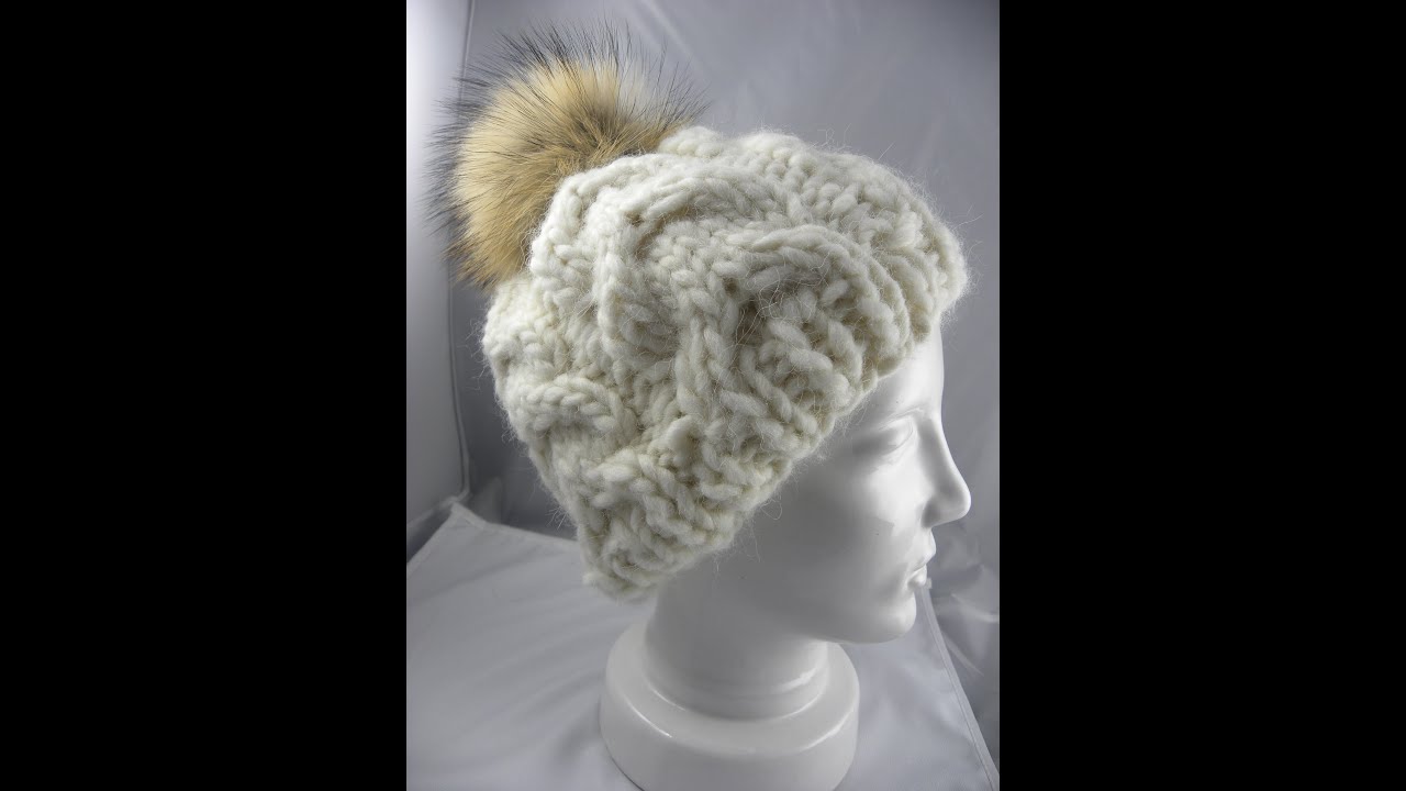 Stricken Mütze mit Zopfmuster Veronika Hug YouTube
