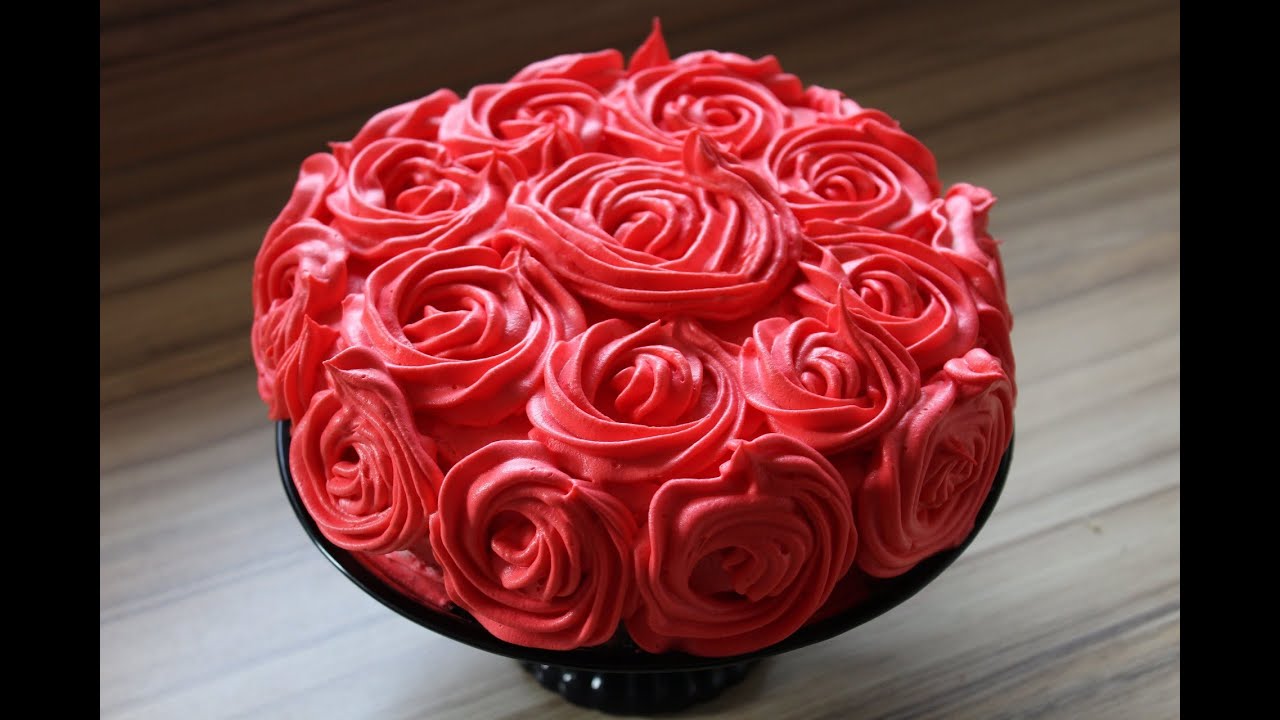 Muttertagstorte Rosen torte aus den resten meiner Minnie Mouse Torte