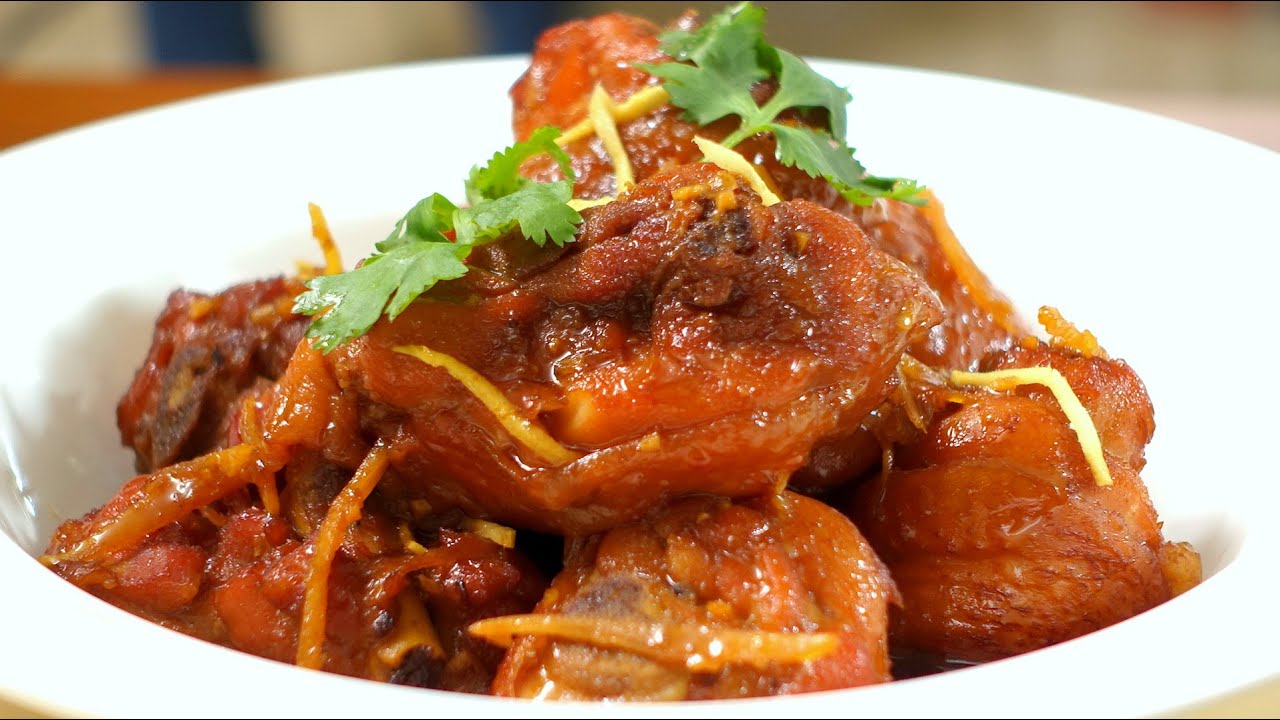 Ginger Chicken Ga Kho Gung YouTube