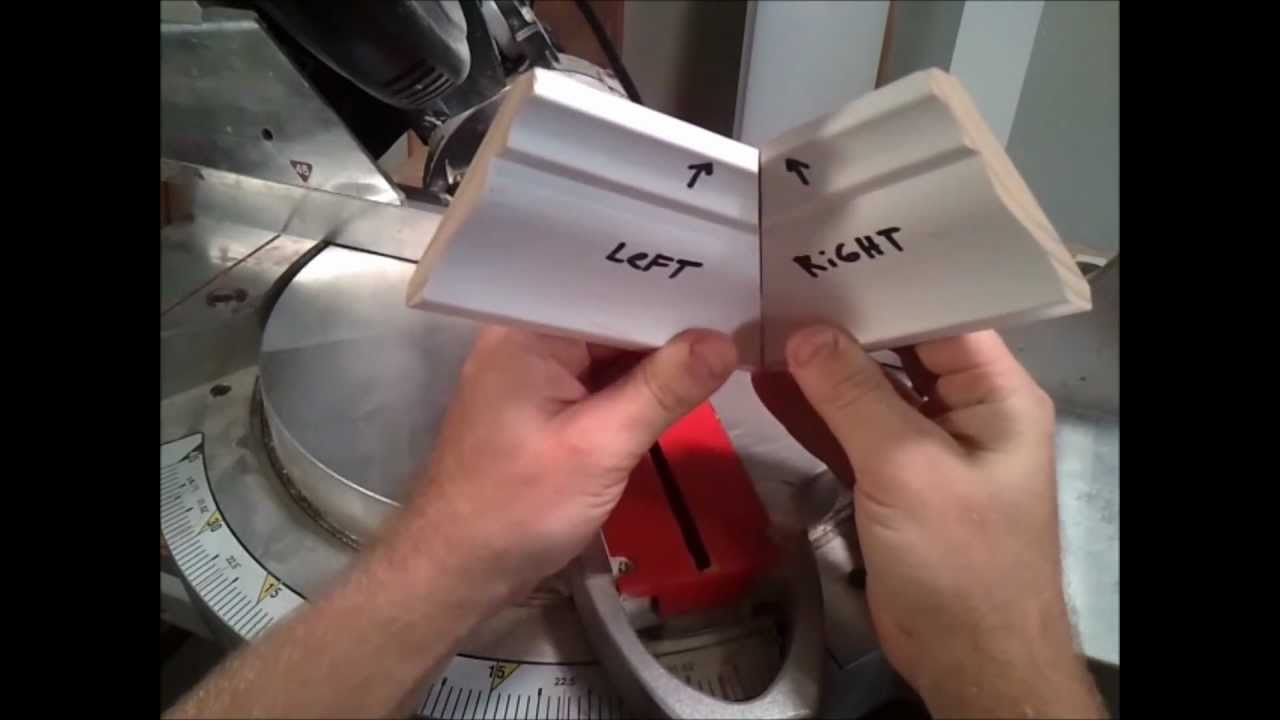 How to cut crown moulding angles flat (& adding rope lighting) YouTube