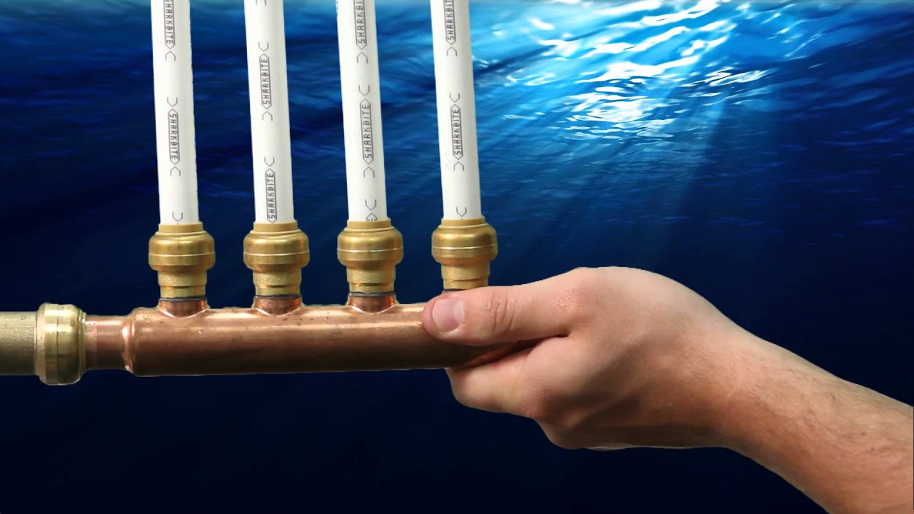 How to Install SharkBite Plumbings Quick Connect Manifolds YouTube