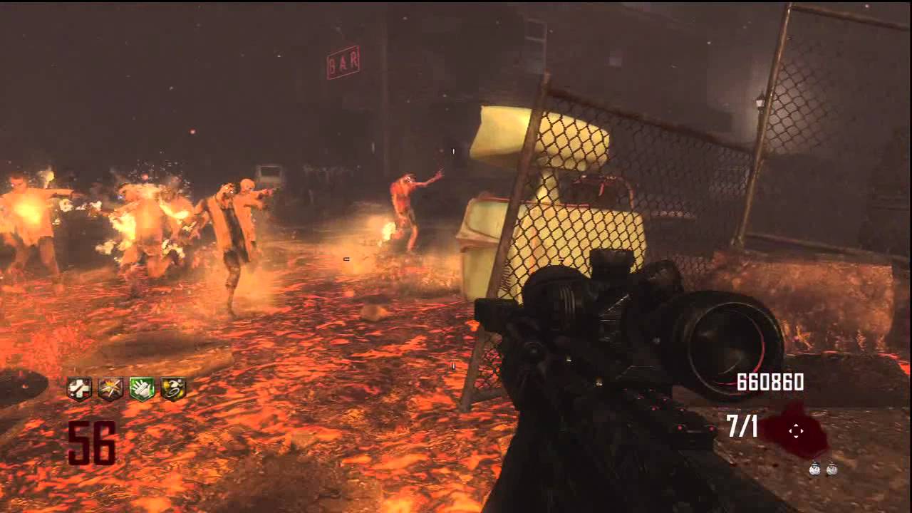 black ops 2 ZOMBIES GAMEPLAY TOWN Solo Map Strategy (( Round 5556
