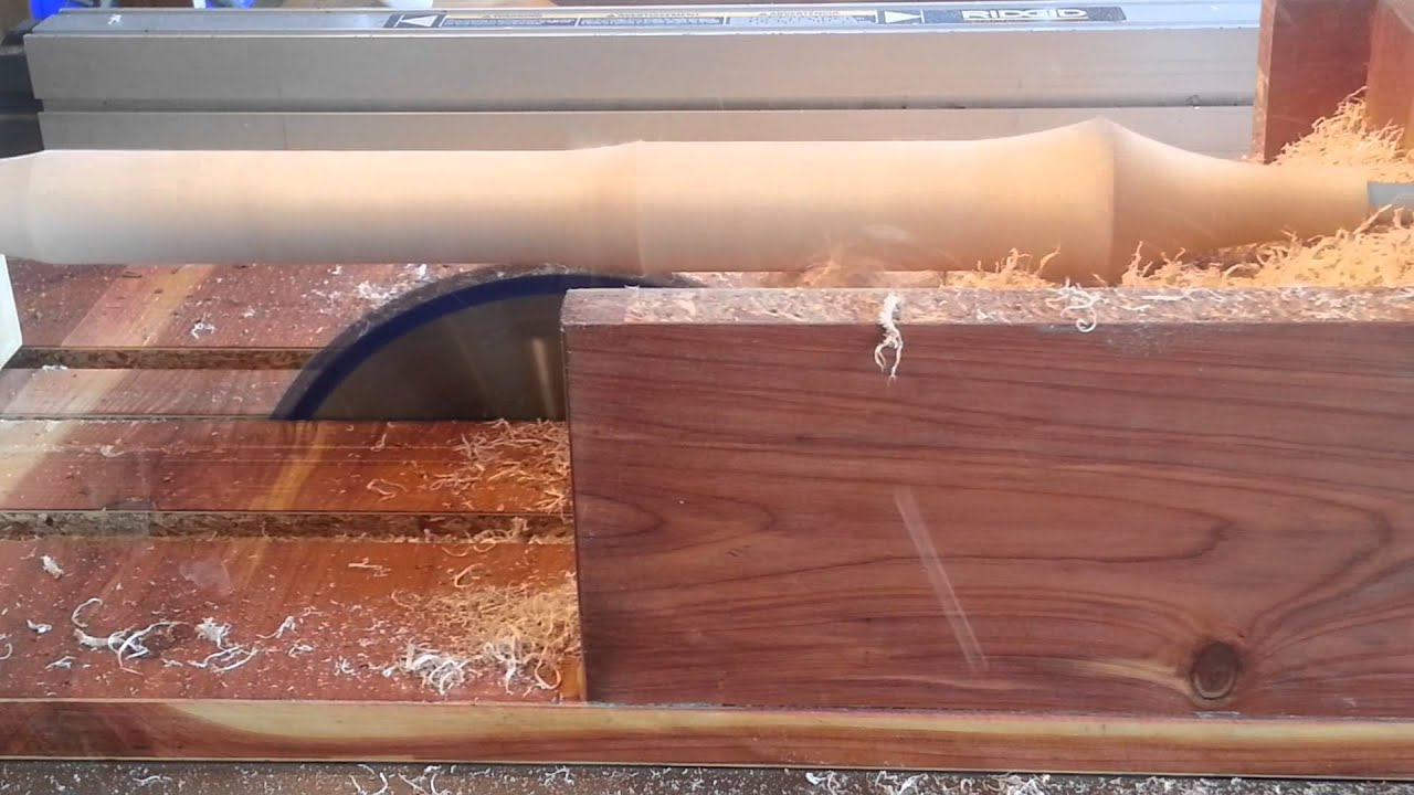 SIMPLE JIG! Turns a TableSaw into a Lathe! YouTube