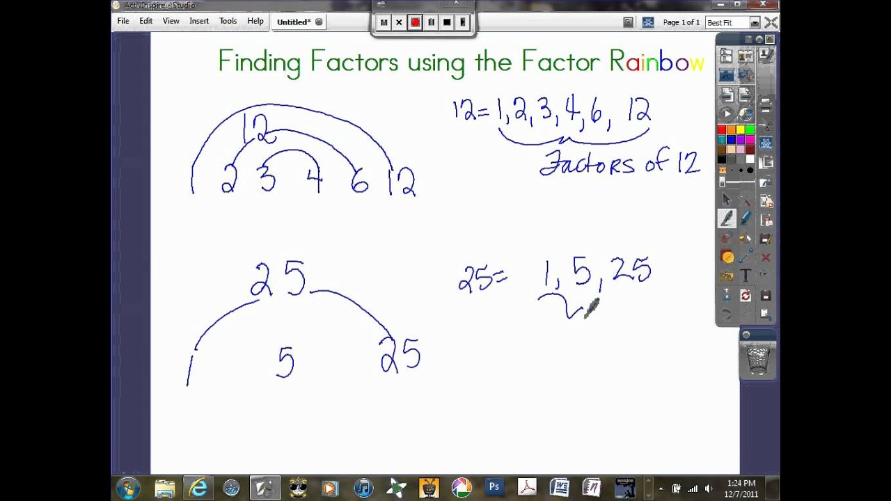Finding Factors Using Factor Rainbow.avi YouTube