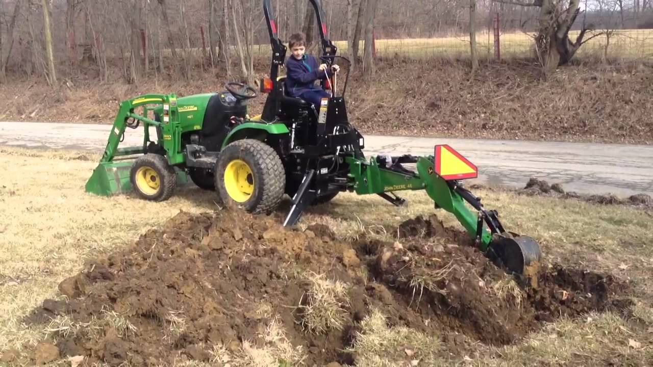 John Deere Backhoe 46 2320 tractor YouTube