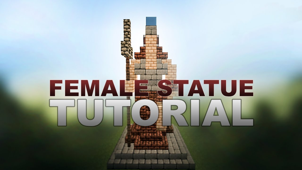 Minecraft Tutorial Female Statue YouTube