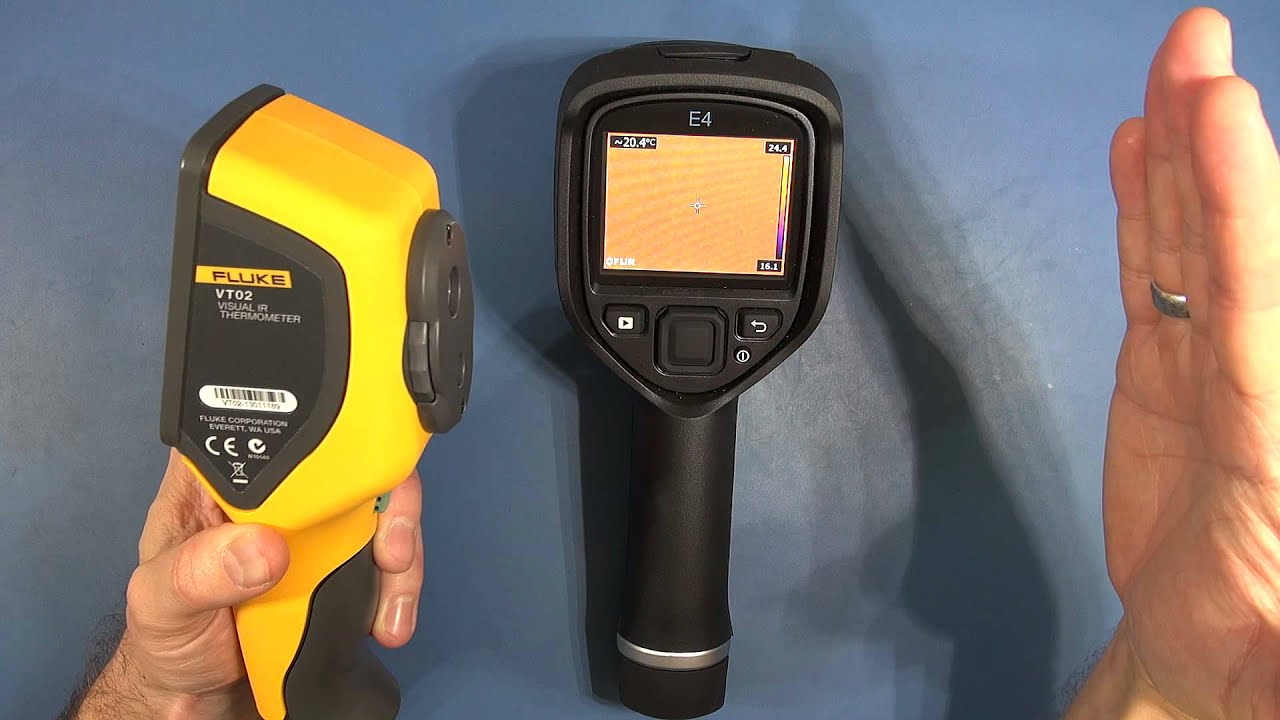 QTV 4 Fluke VT02 vs FLIR E4 Thermal Imager YouTube