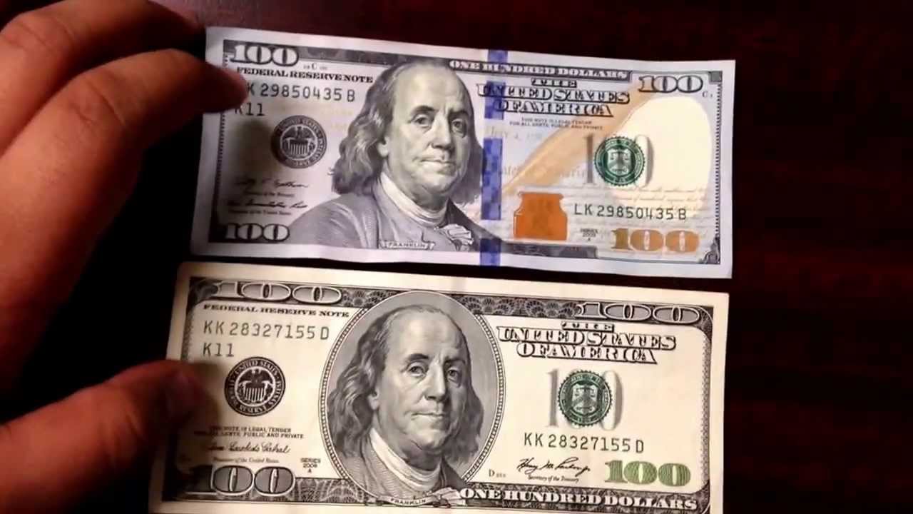 NEW 100 HUNDRED DOLLAR BILL REVIEW AND COMPARISON YouTube