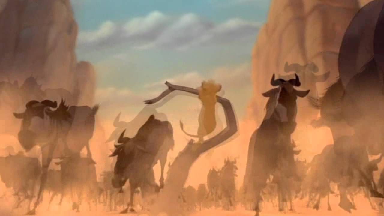 Escape the wildebeest The Lion King Musical Version YouTube
