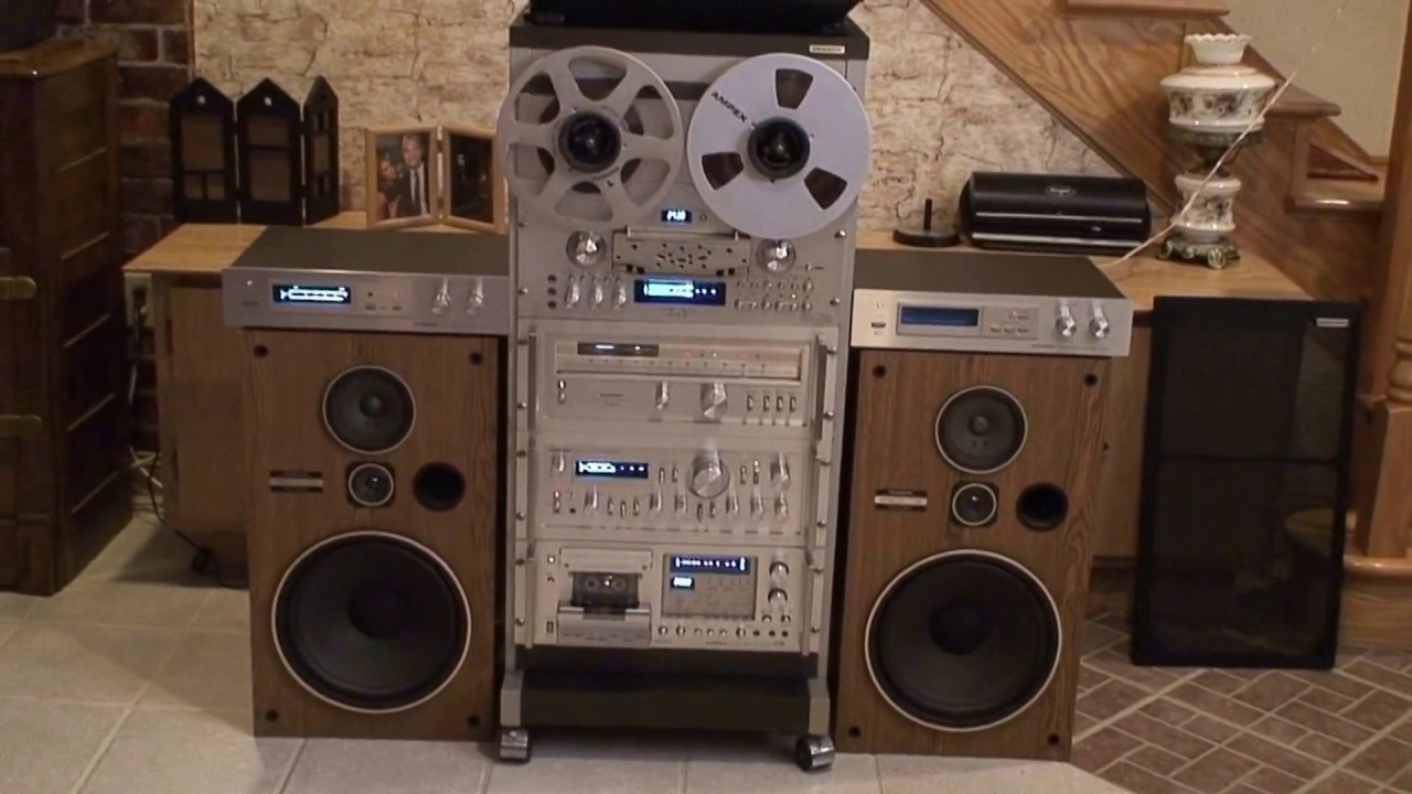 Pioneer Vintage Stereo system & rack YouTube