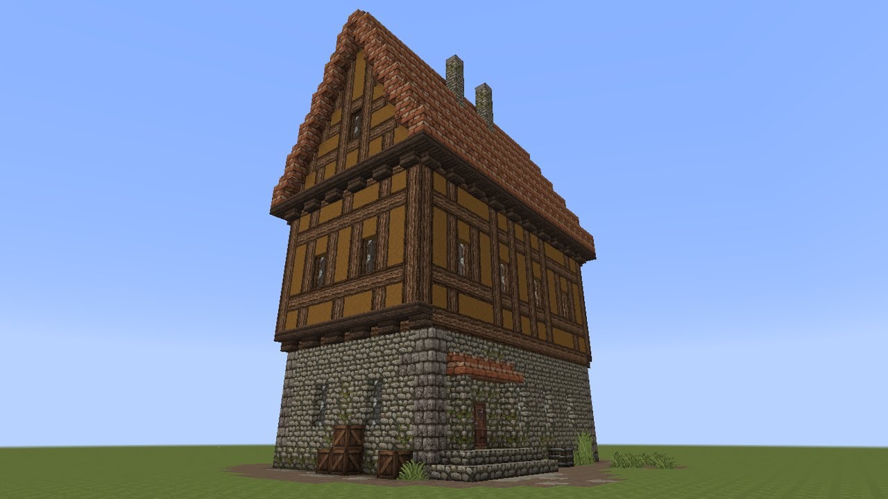 Minecraft Fachwerkhaus 4 Halftimbered House YouTube