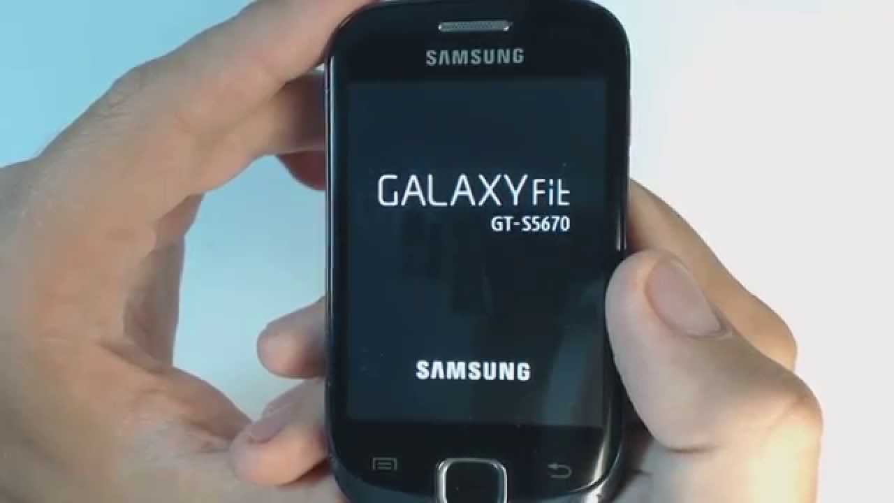Samsung Galaxy Fit S5670 hard reset YouTube