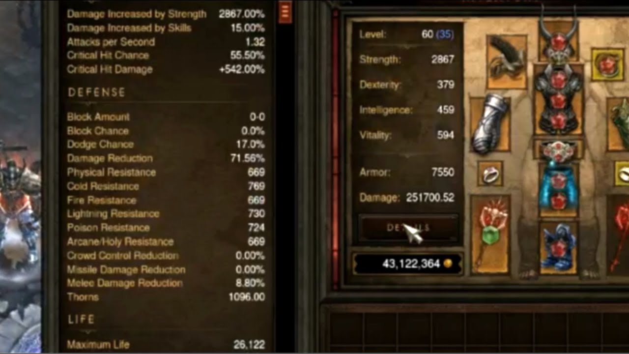 How to Gear a Mp10 Barb for 70 million gold in Diablo 3 YouTube