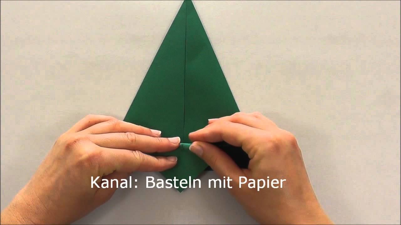 Tannenbaum basteln Anleitung Weihnachtsbaum basteln YouTube