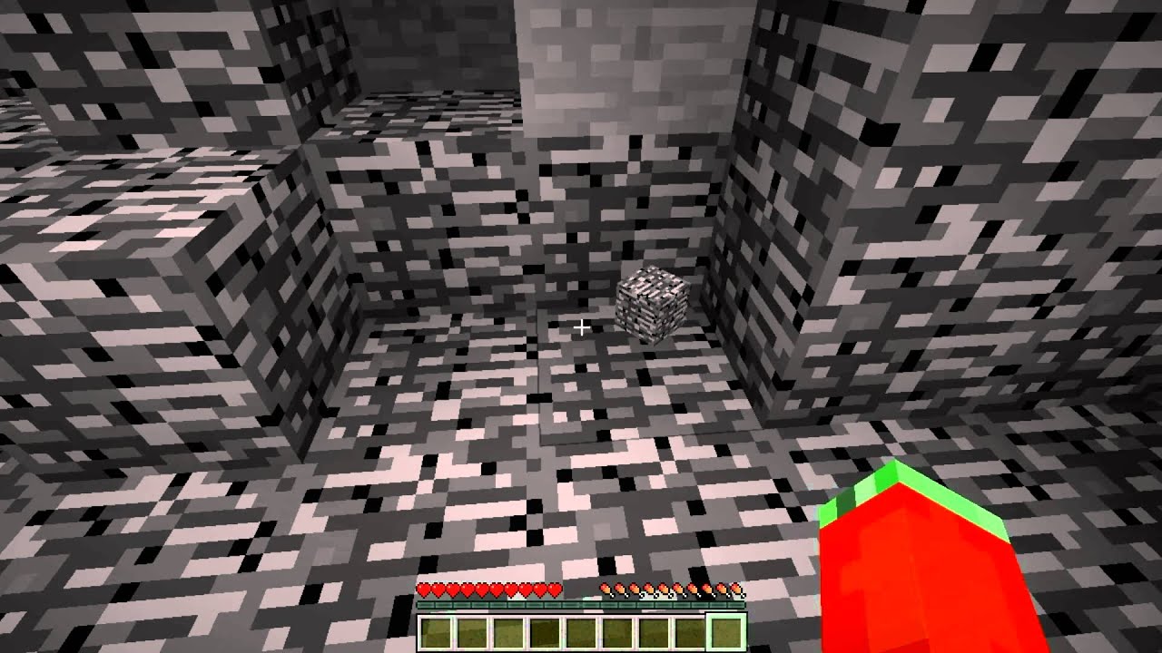 How to mine Bedrock LEGIT! MineCraft version 1.4 NO MODS!!! YouTube