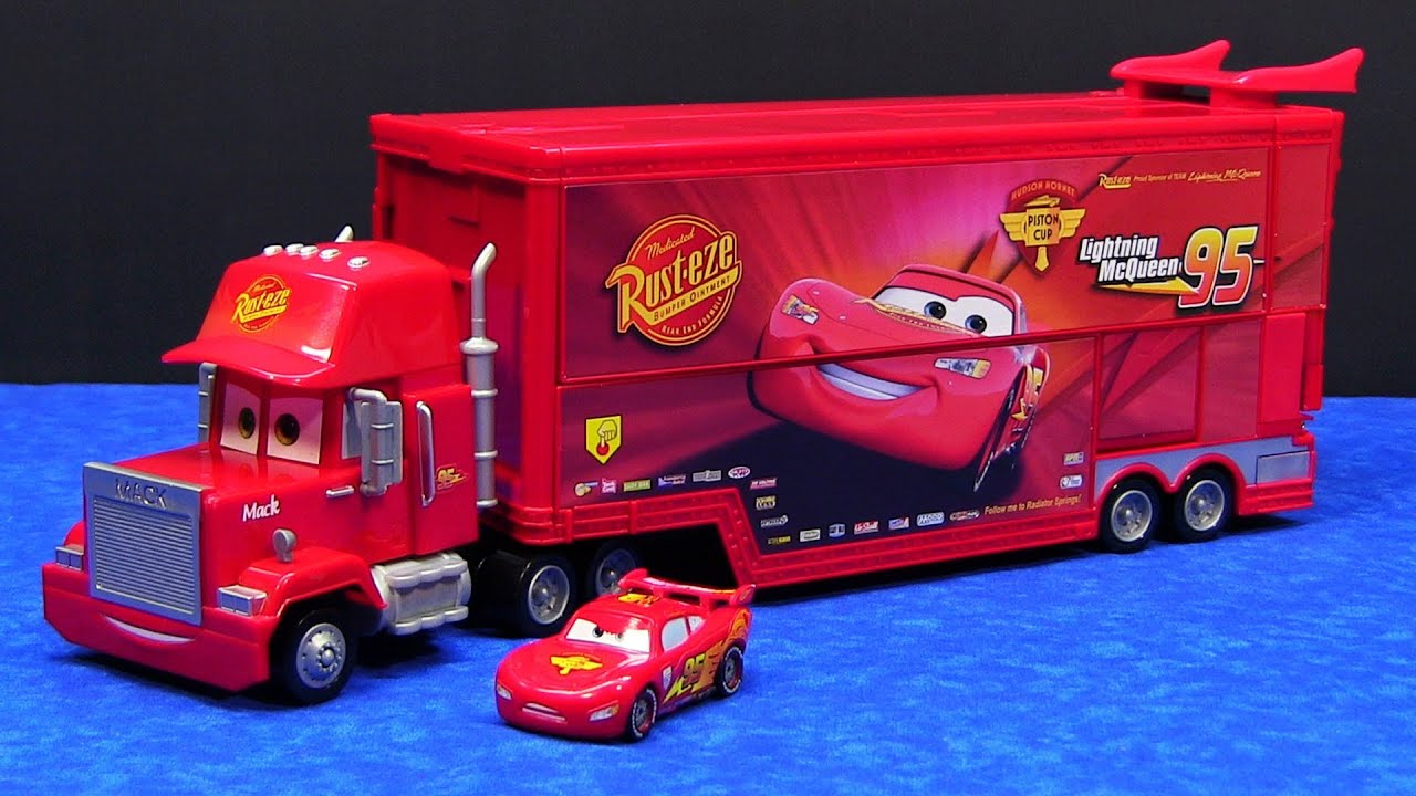 Cars Mega Mack Raceworld Playset made by Mattel Hauler Semi Truck