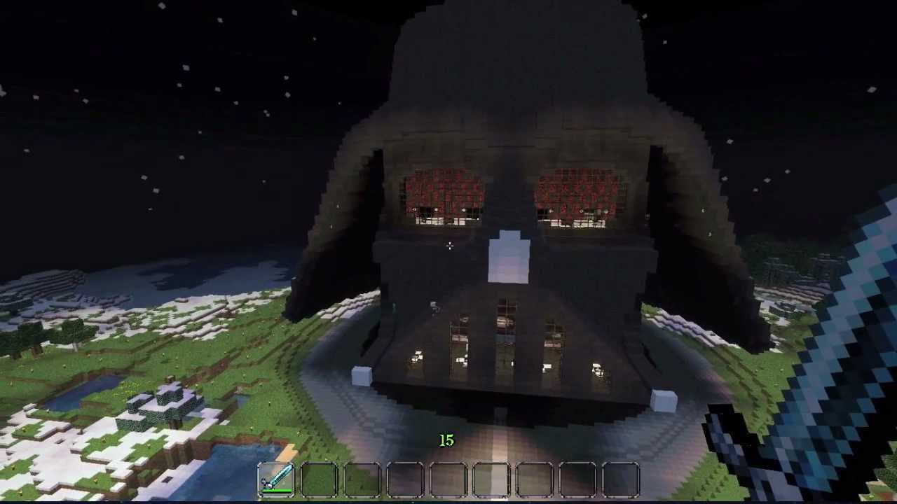Minecraft Star Wars Darth Vader Helmet HOUSE YouTube