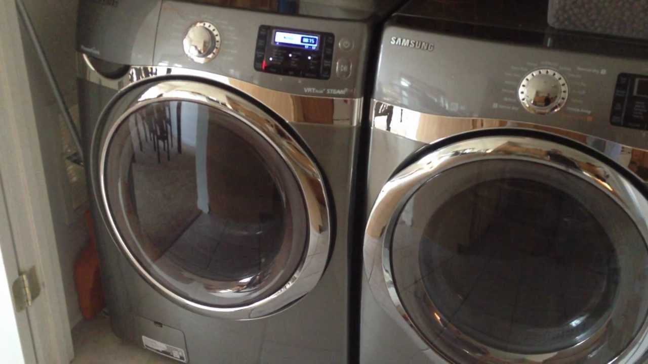 Samsung Front Loader Washer and Dryer Review WF520ABP DV520AEP YouTube