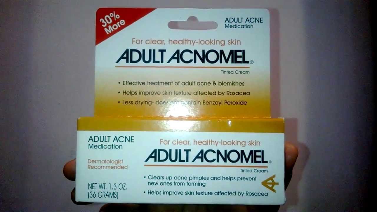 Buy Acnomel Adult Acne Medication Tinted Cream 1 oz + 30 Free from