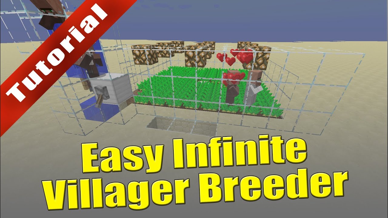 Minecraft (1.8) Tutorial Easy Infinite Villager Breeder YouTube