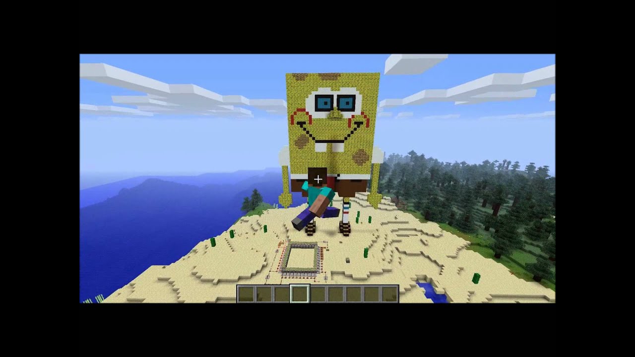 Minecraft Build 1 The Biggest Spongebob [HD] YouTube