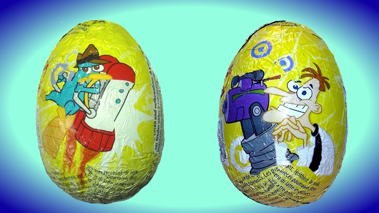 Surprise eggs Kinder Surprise Phineas and Ferb Disney Toys Story