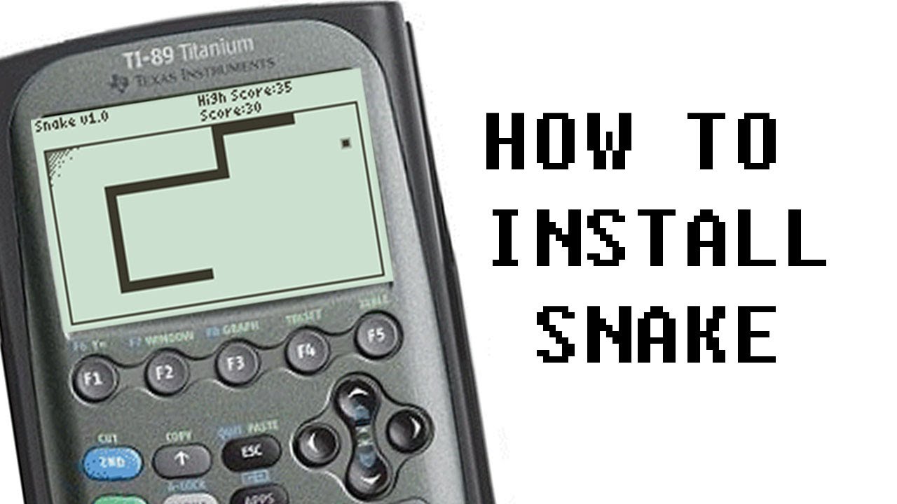 [HD] How to Play Snake on your TI Texas Instruments Calculator TI 89 83