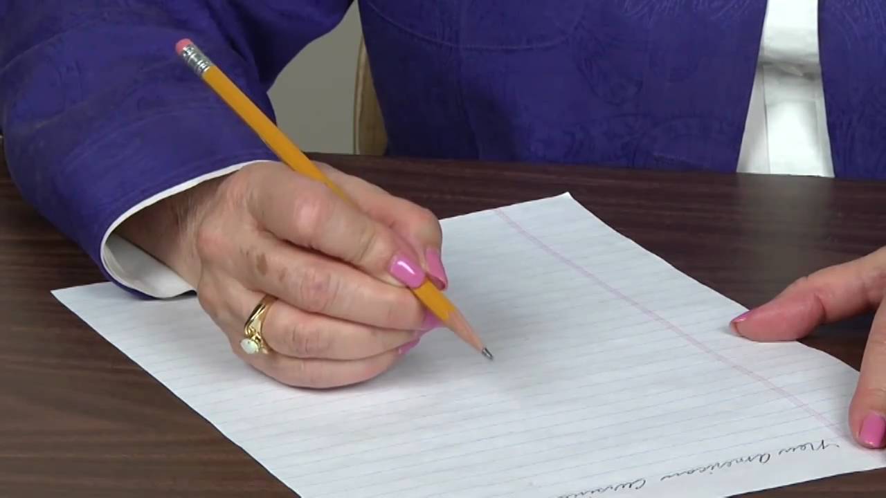 Pencil and Paper Position for Right handers YouTube