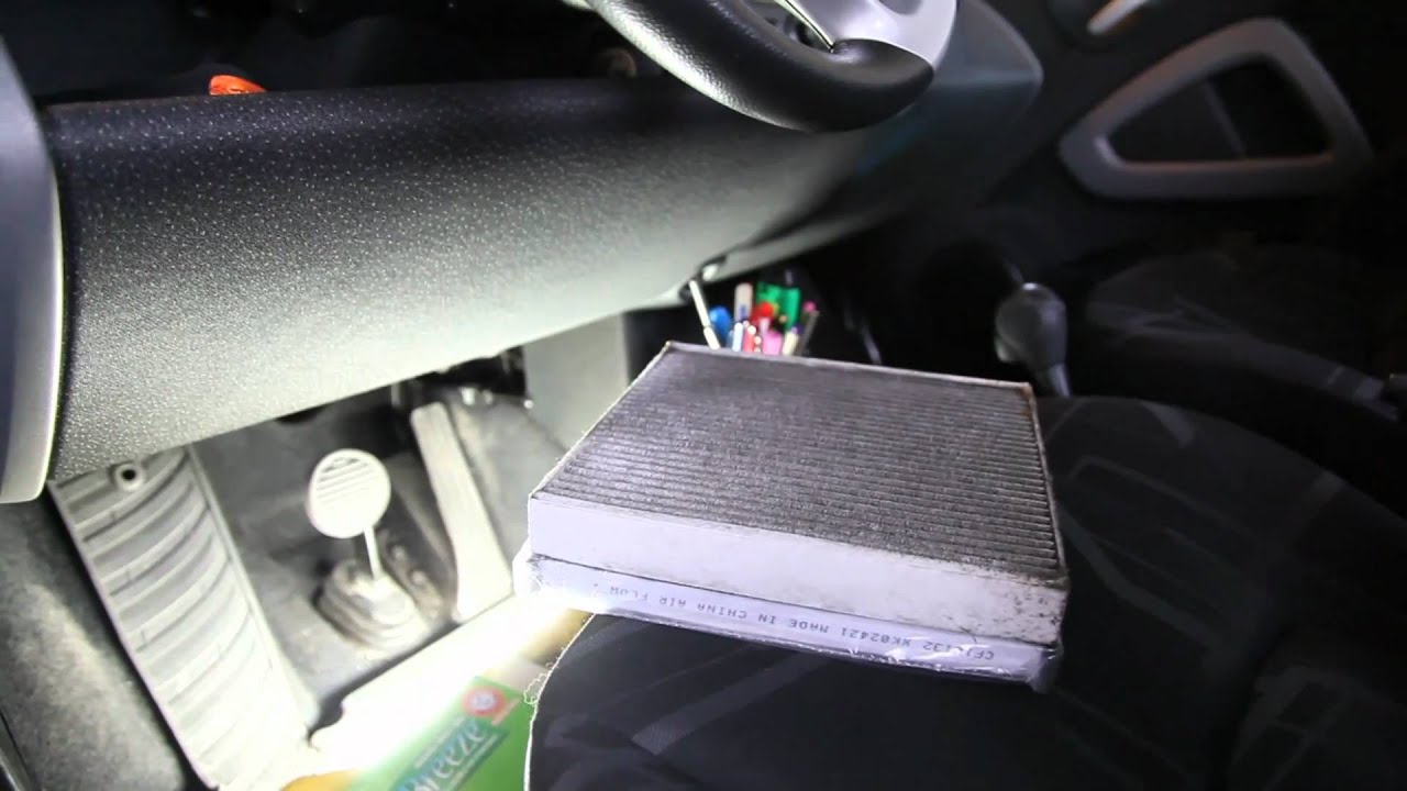 How to Cabin air filter change Smart Car Fortwo in HD 1080p YouTube